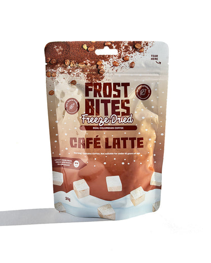 Frost Bites - Cafè Latte 30g | Freeze Dried 100% Natural Coffee snack