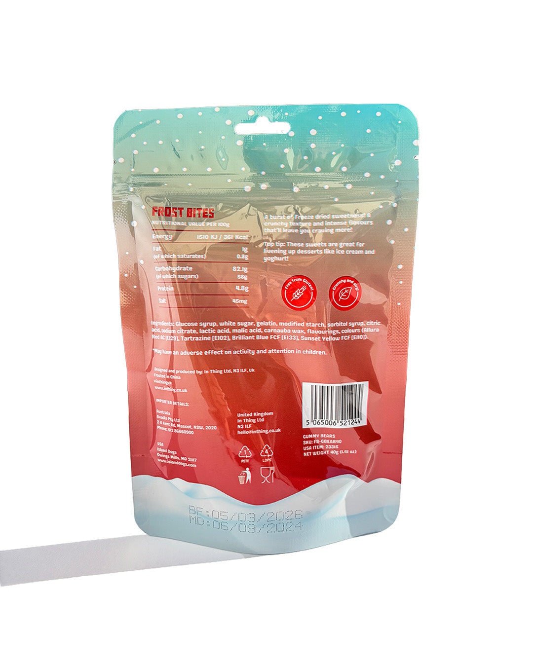 Frost Bites - Freeze Dried Gummy Bears 40g | Freeze Dried Candy