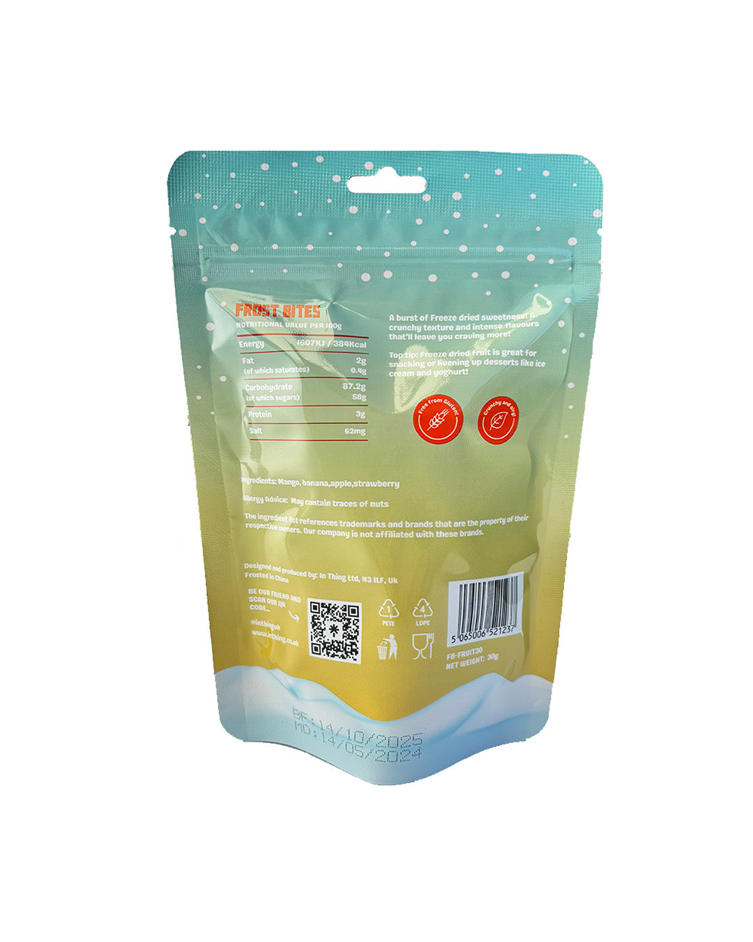 Frost Bites - Freeze Dried Fruit 30g | Freeze Dried Fruit and Candy