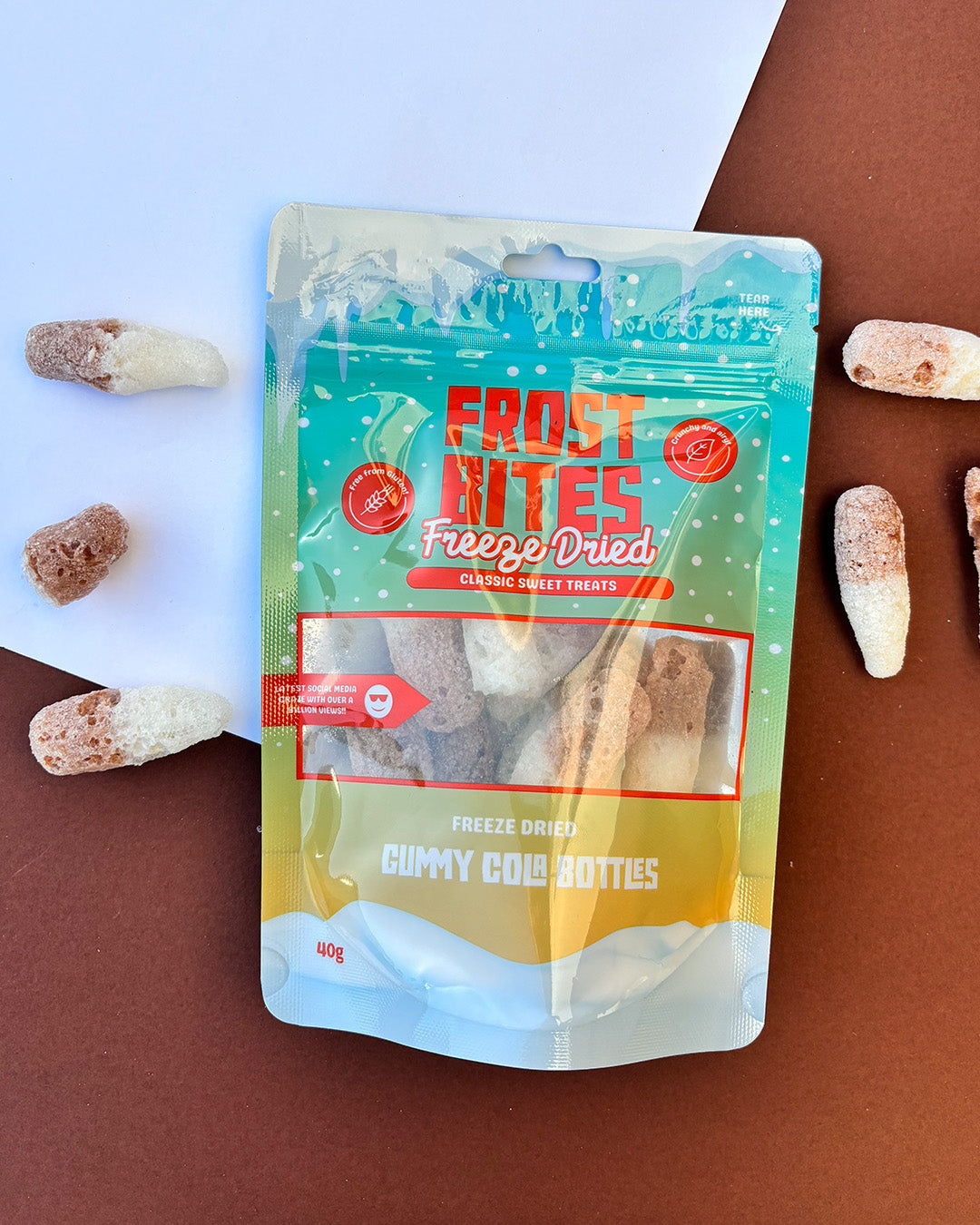 Frost Bites - Freeze Dried Gummy Cola Bottles 40g | Freeze Dried Candy