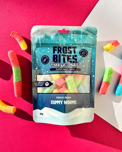 Frost Bites - Freeze Dried Gummy Worms 30g | Freeze Dried Candy