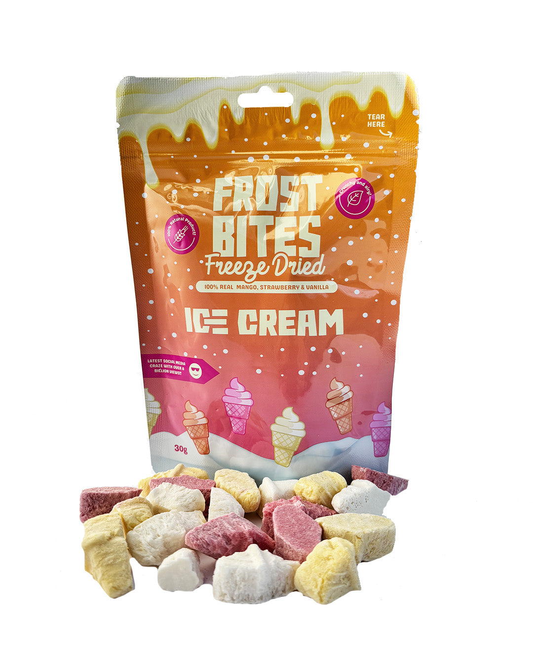 Frost Bites - Ice Cream 30g | Freeze Dried 100% Natural Ice Cream