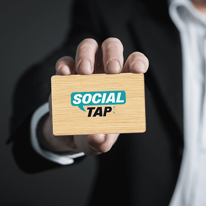 social tap - bamboo business card