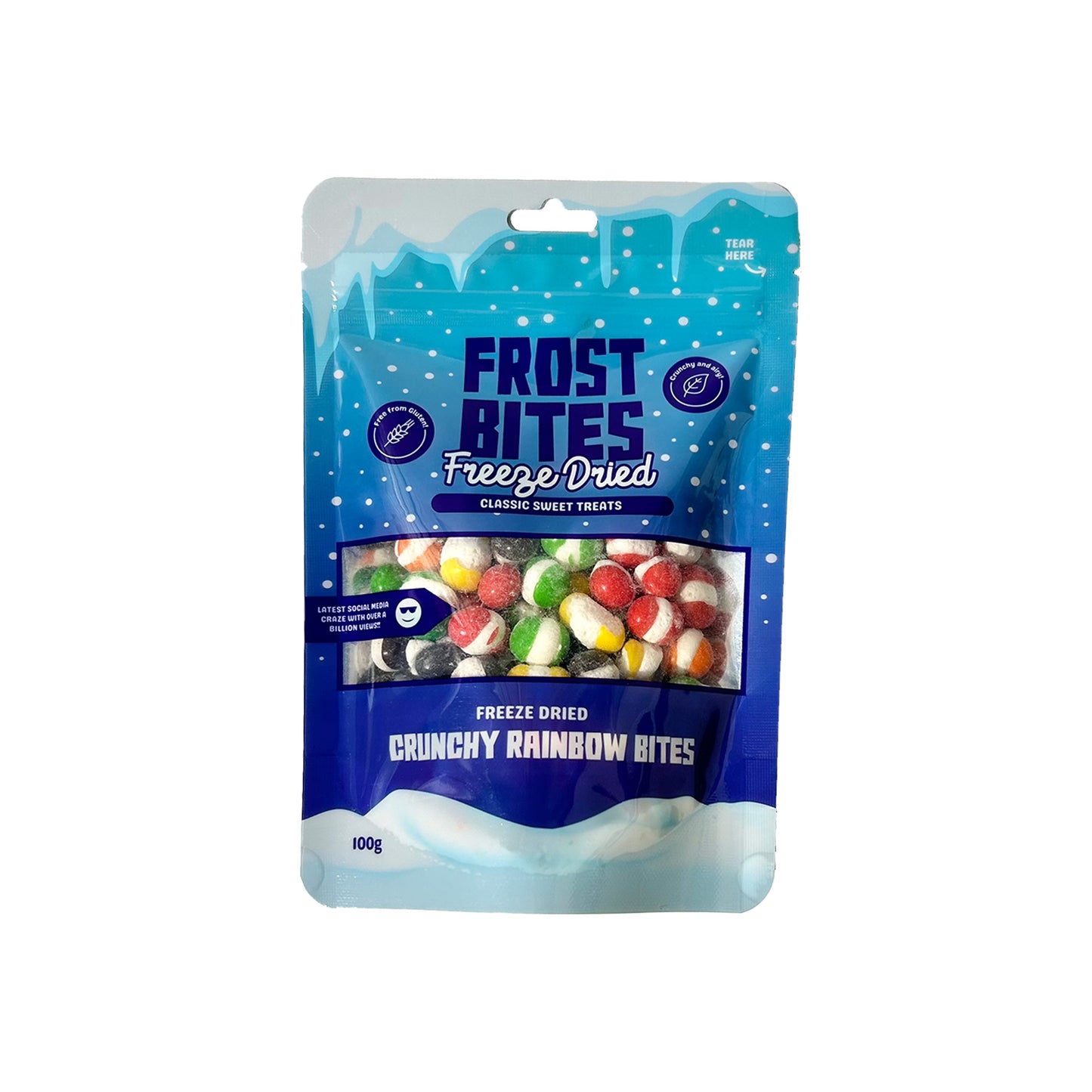 Frost Bites - Crunchy Rainbow Bites 100g | Freeze Dried Candy